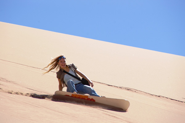 sand boarding in zagora desert